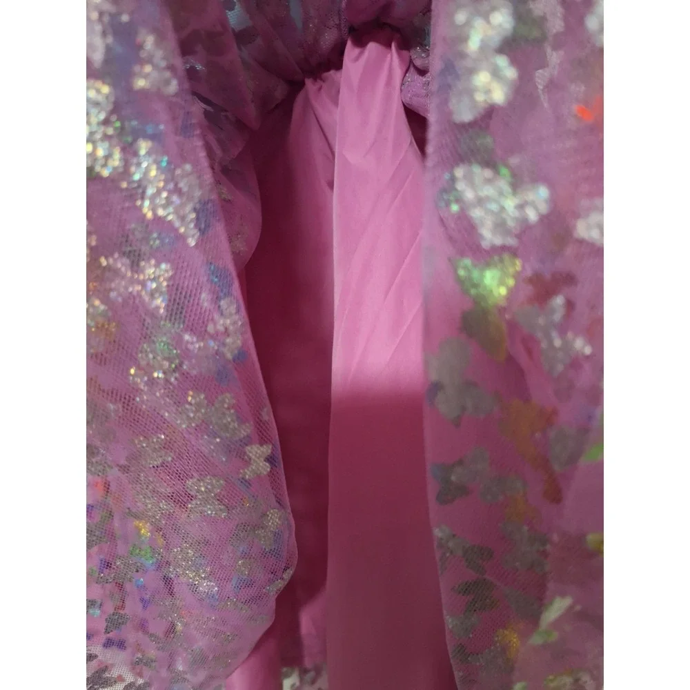 Girls Trolls World Tour Poppy Dress Size 6 6X Sparkle Butterfly Tulle Tutu